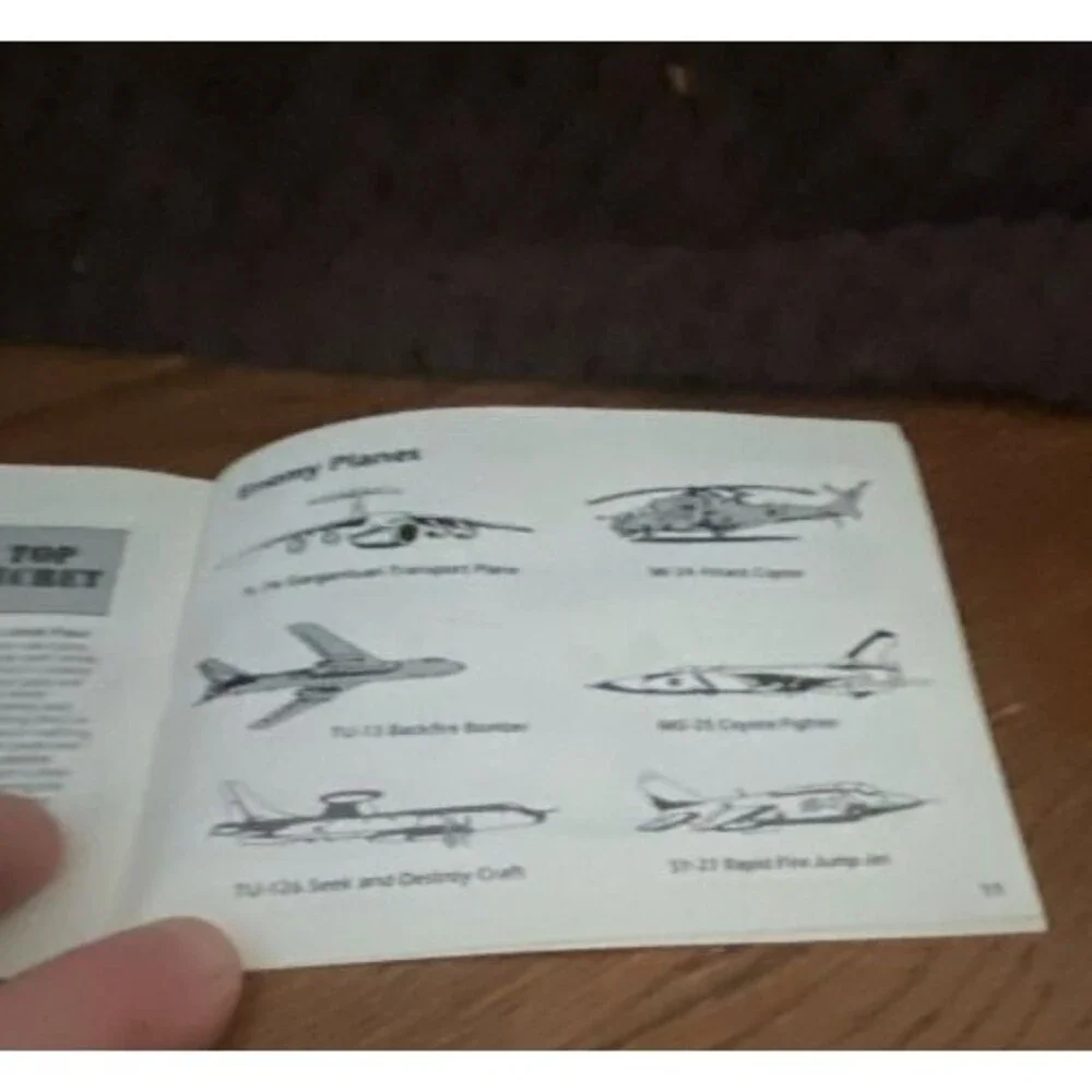 Nintendo NES Top Gun Original Instruction Manual Booklet, Konami, English